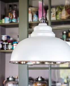 Light Grey Smooth Nickel Harborne Pendant Light