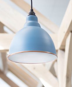 Brindley Pendant Light In Pale Blue
