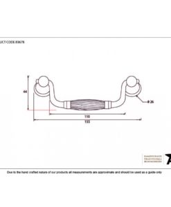 Drop Handle Drawer Pull In Black