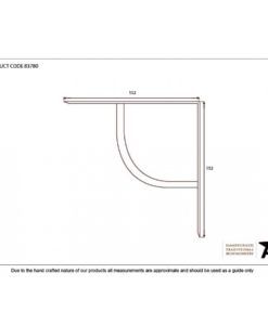Black Plain Shelf Bracket (6
