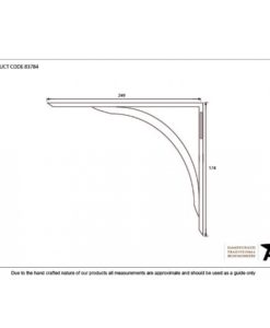 Black Curved Shelf Bracket (10