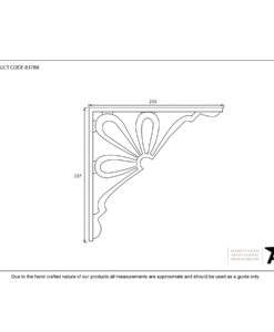 Black Flower Shelf Bracket (9