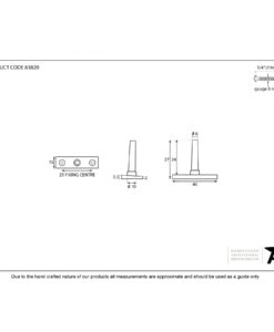 Bevel Stay Pin (Polished Brass)