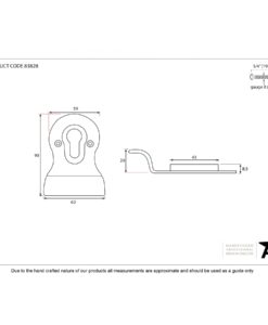 Euro Door Pull (Polished Chrome)