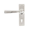 Straight Lever Lock Set (Polished Chrome)