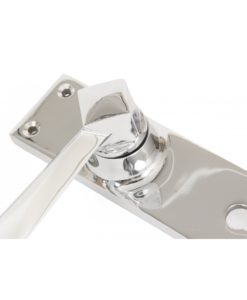Straight Lever Lock Set (Polished Chrome)