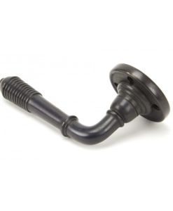 Reeded Lever Handle On Rose Set (Aged Bronze)