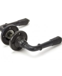 Reeded Lever Handle On Rose Set (Aged Bronze)