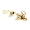 Fanlight Catch & Two Keeps In Polished Brass