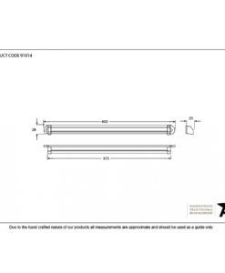 Brown Aluminium Window Canopy (400mm)