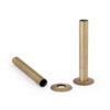 Castrads Natural Brass Shrouds & Base Plates (130mm)