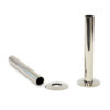 Castrads Polished Nickel Shrouds & Base Plates (130mm)