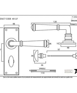 Pewter Regency Lever Bathroom Set