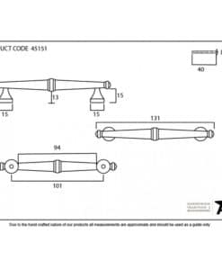 Pewter Regency Pull Handle (Small)