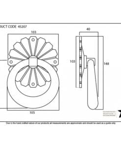 Pewter Shropshire Door Knocker