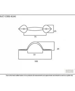 Pewter Small Shropshire Pull Handle