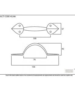 Pewter Medium Shropshire Pull Handle