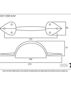 Pewter Large Shropshire Pull Handle