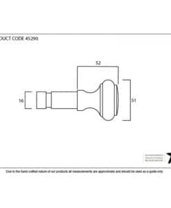 Pewter Regency Curtain Finial (Pair)