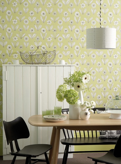Green Wallpaper - Period Home Style