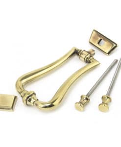 Aged Brass Slimline Art Deco Door Knocker