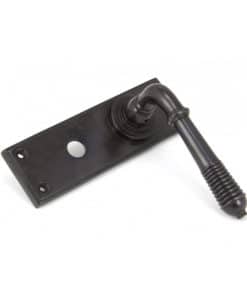 Aged Bronze Reeded Lever Bathroom Set