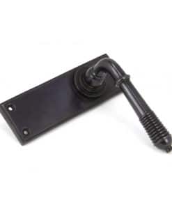 Aged Bronze Reeded Lever Latch Set