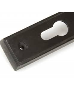 Aged Bronze Reeded Slimline Lever Espag. Lock Set