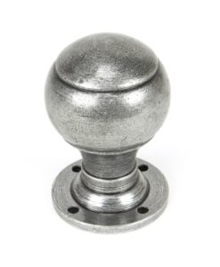 Pewter Regency Mortice Rim Knob Set