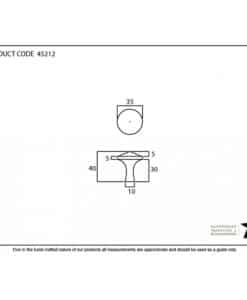 Pewter Shropshire Cabinet Knob (Large)