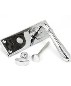 Polished Chrome Reeded Lever Bathroom Set