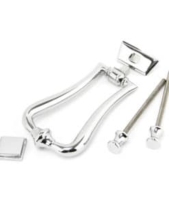 Polished Chrome Slimline Art Deco Door Knocker