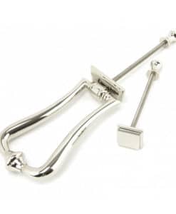 Polished Nickel Slimline Art Deco Door Knocker