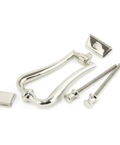 Polished Nickel Slimline Art Deco Door Knocker