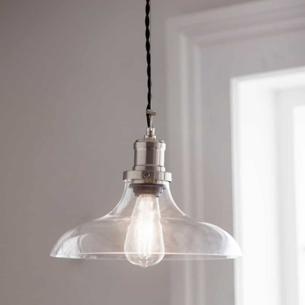 Glass Pendant Light Fitting hoxton large glass pendant light