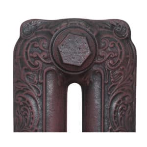 Antiqued Eating Room Red Radiator Finish