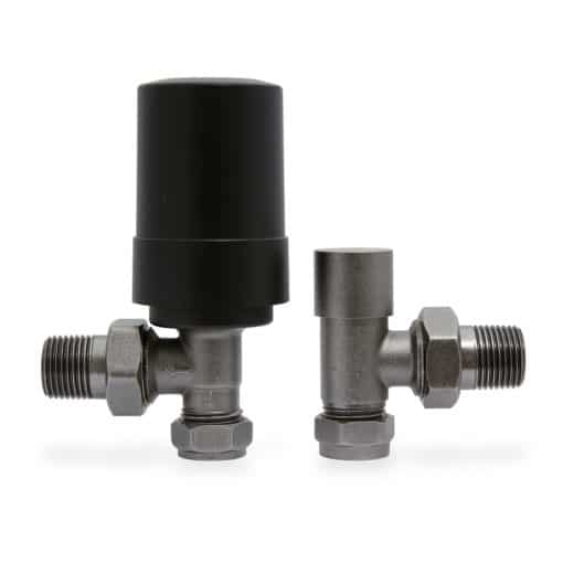 Genius Smart Valve With Natural Pewter Angled Body