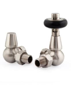 Satin Nickel Corner Thermostatic Windsor Valves (TRV)