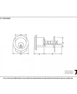 Black Rim Cylinder (Keyed Alike)