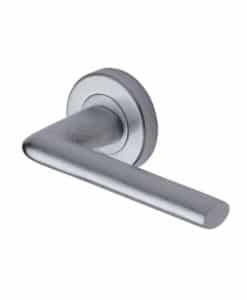 Lena Door Handle On Round Rose