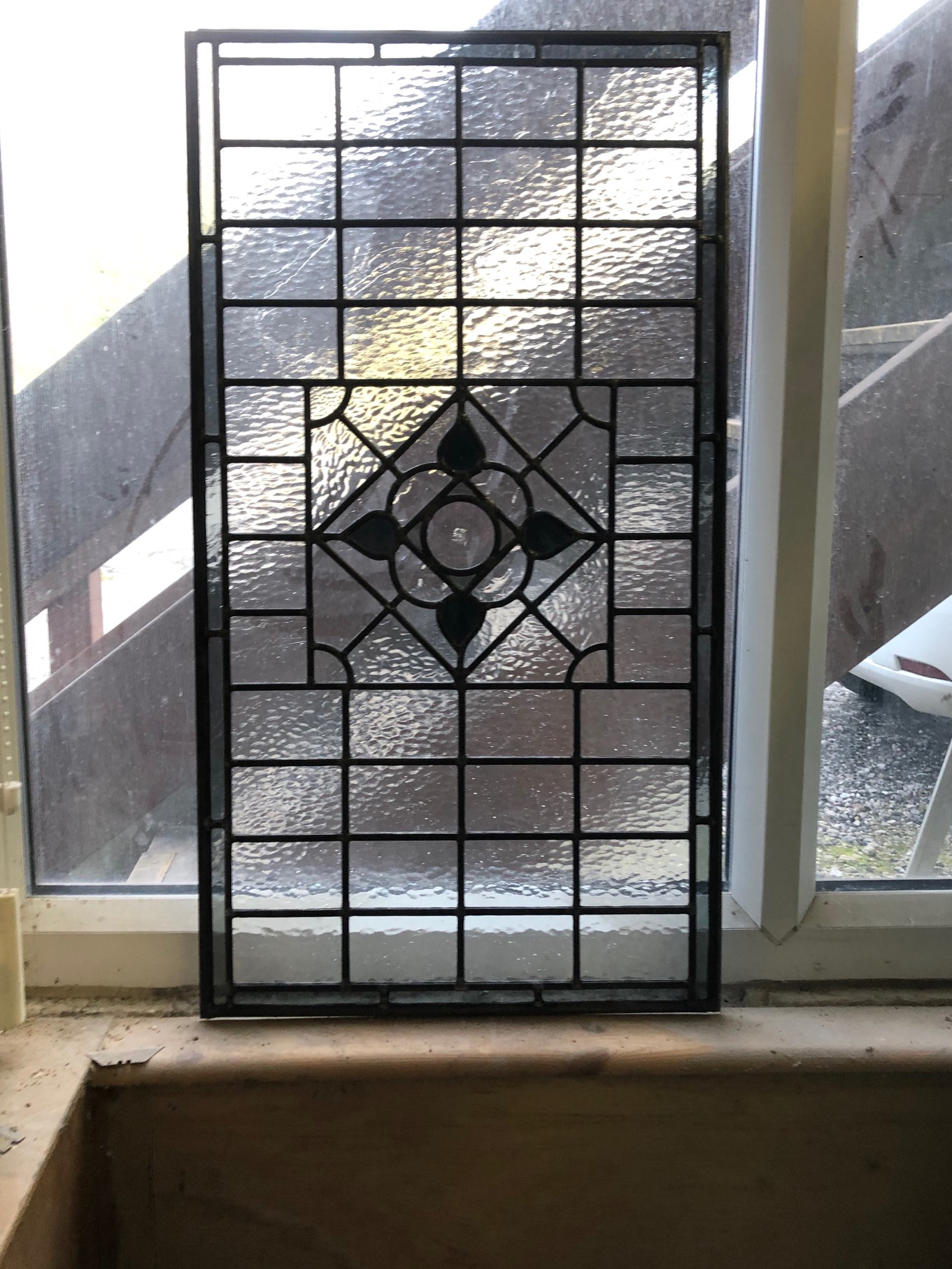 Art Deco Stained Glass Door Panels From Period Home Style