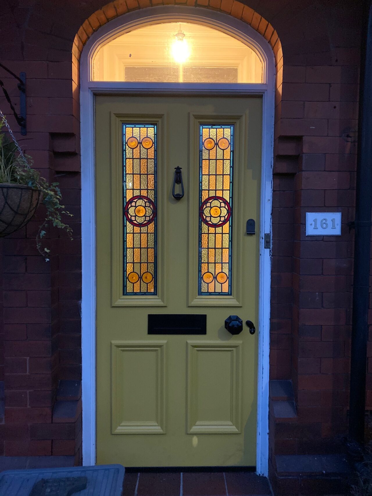 Victorian Stained Glass Front Door Install Macclesfield Cheshire