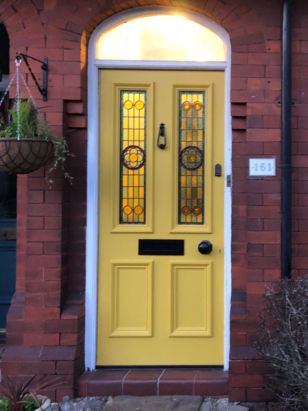 Victorian Stained Glass Front Door Install Macclesfield Cheshire