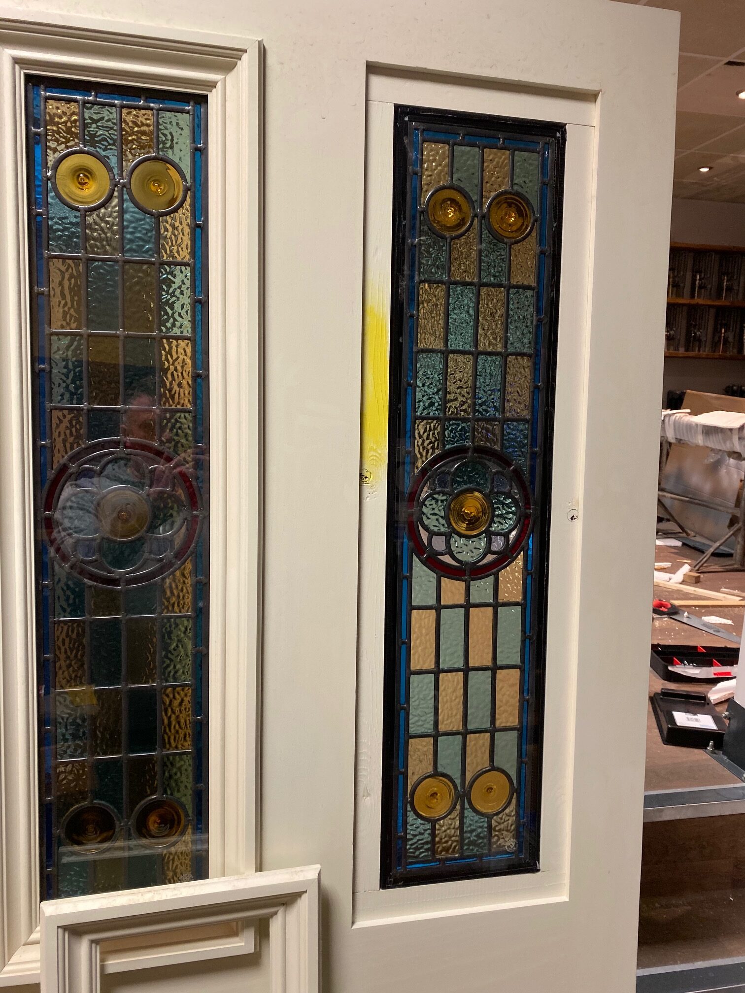 Victorian Stained Glass Front Door Install Macclesfield Cheshire December Period Home Style