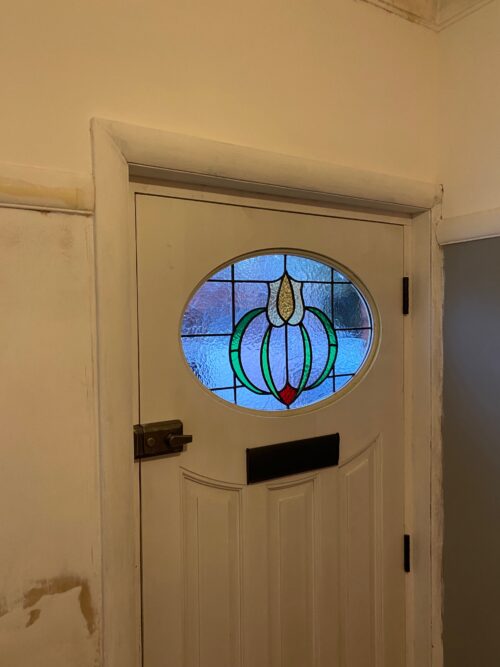 Bespoke 1930's Stained Glass Front Door Supply & Install Stockport