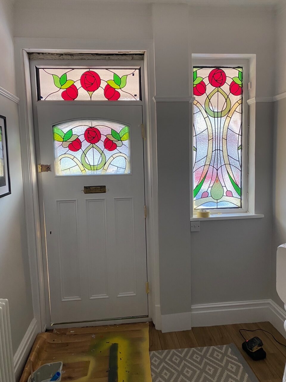 Bespoke 1930's Stained Glass Front Door Supply & Install - Stockport ...
