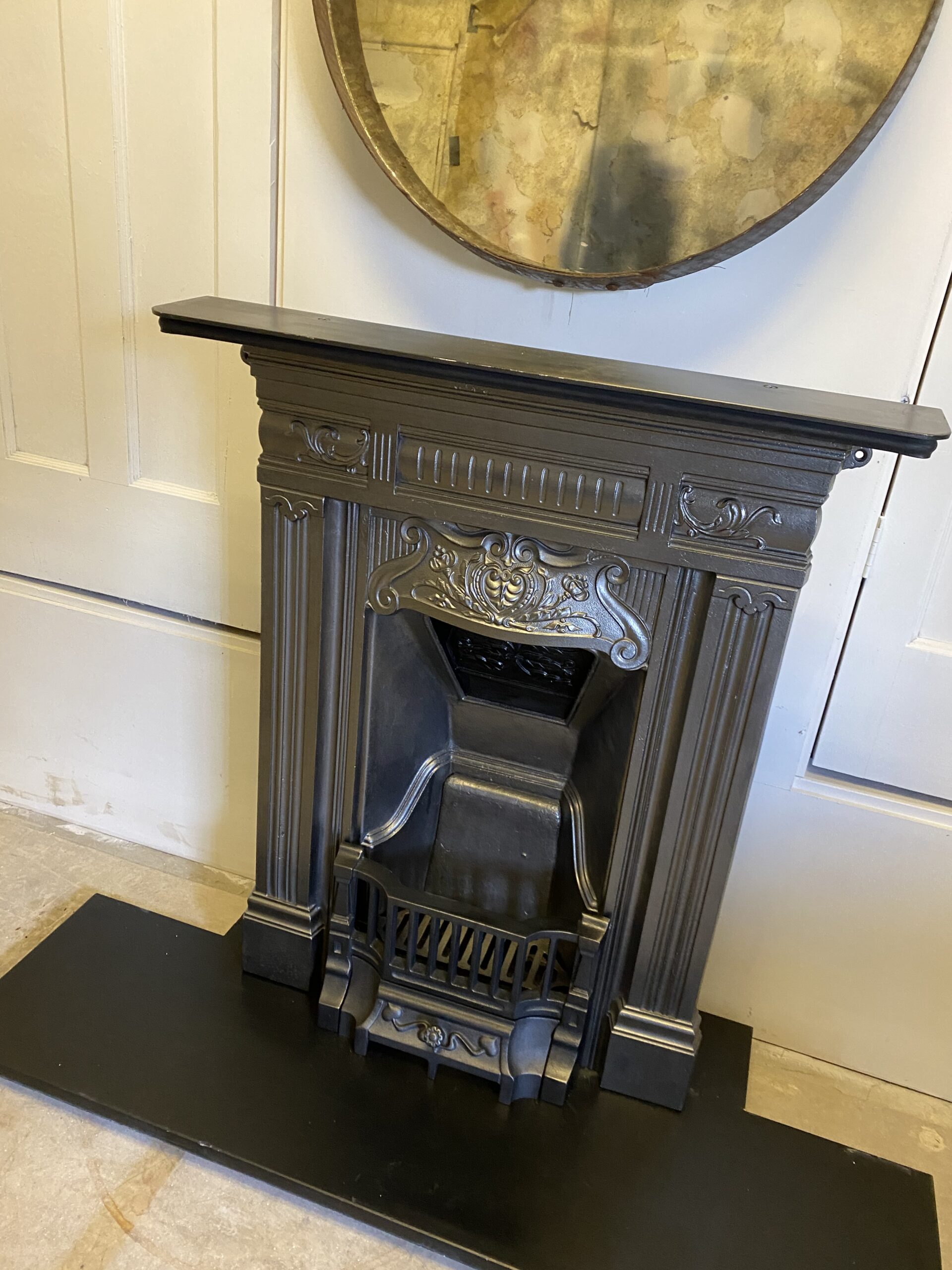 BF001 Original Victorian Cast Iron Bedroom Fireplace - Period Home Style